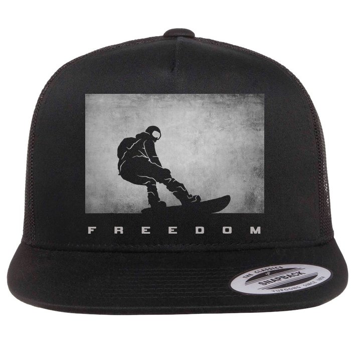 Snowboard Snowboarding Snowboarder Snowboard Flat Bill Trucker Hat