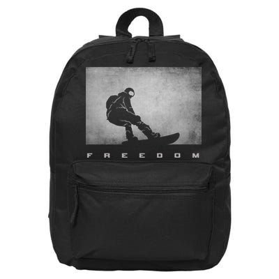 Snowboard Snowboarding Snowboarder Snowboard 16 in Basic Backpack