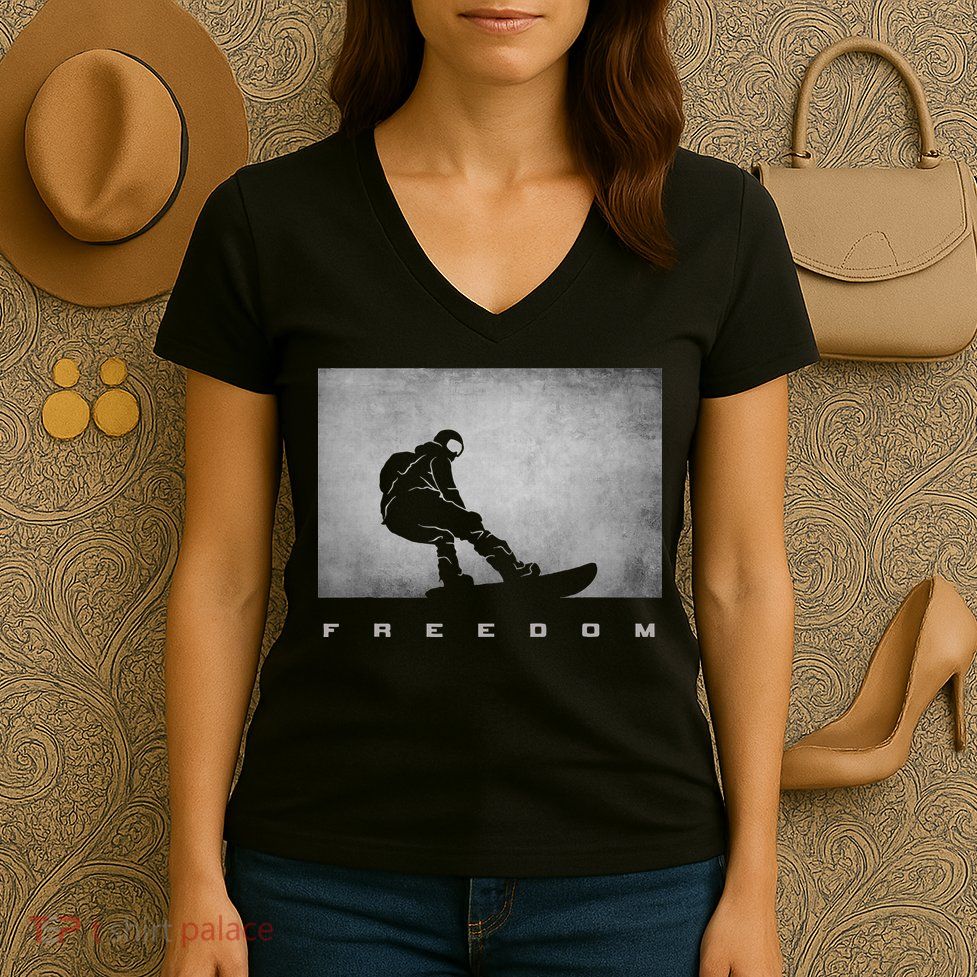 Snowboard Snowboarding Snowboarder Snowboard Women's V-Neck T-Shirt