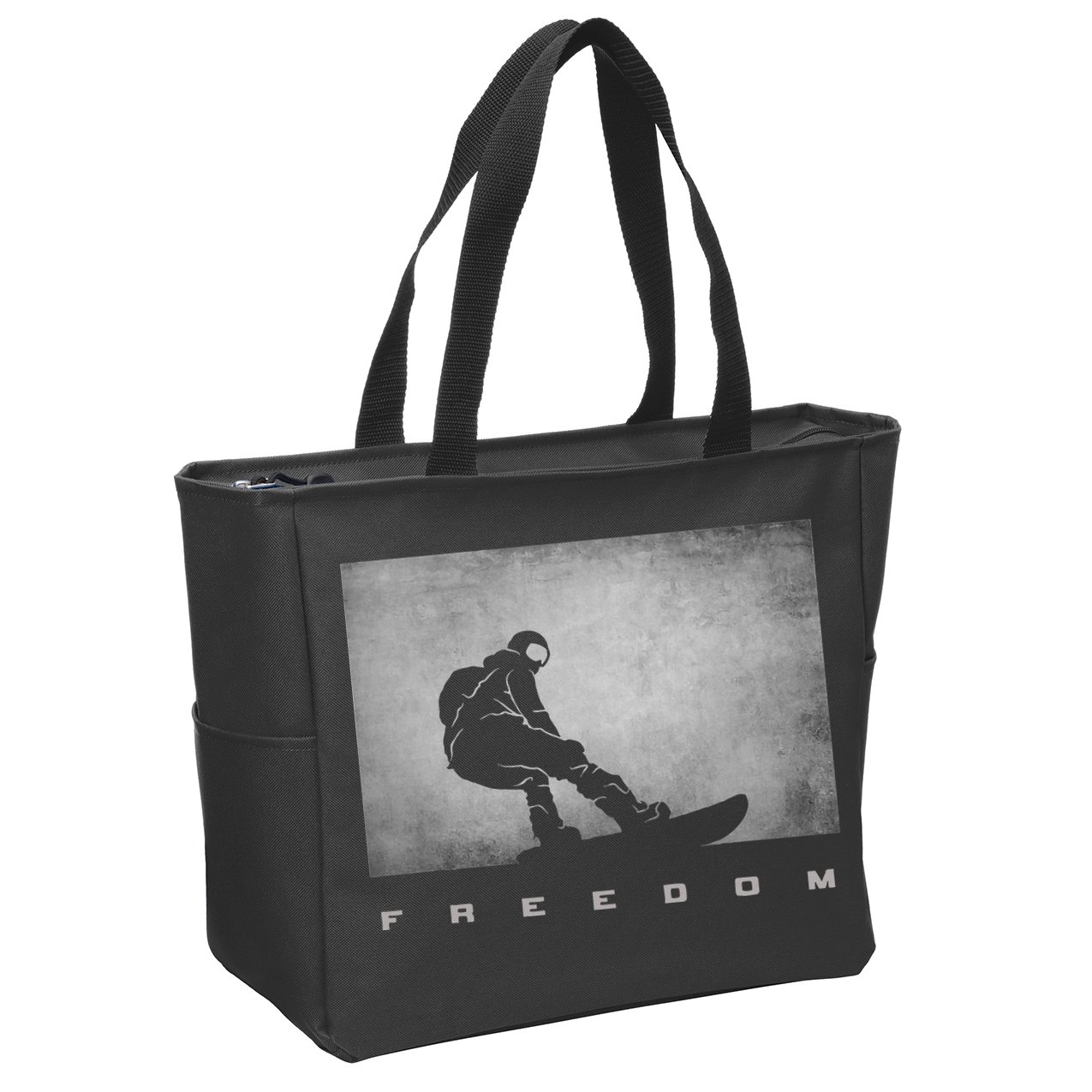 Snowboard Snowboarding Snowboarder Snowboard Zip Tote Bag