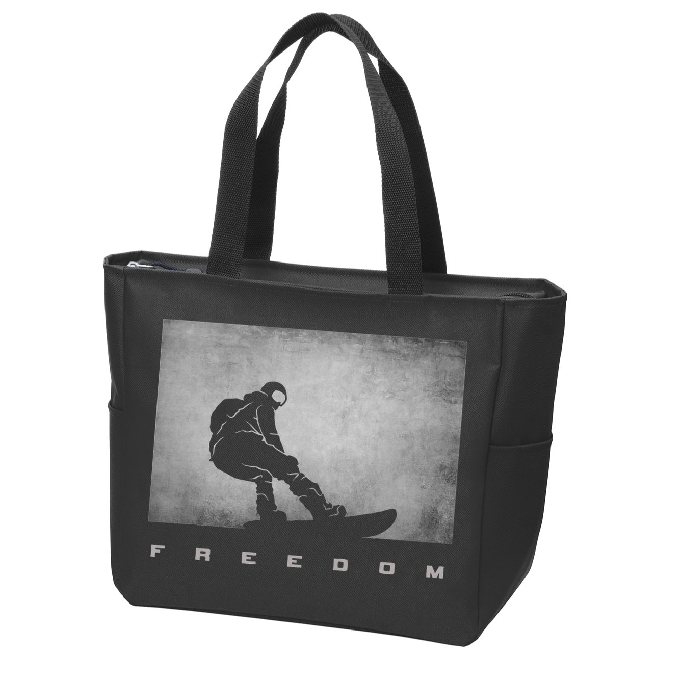 Snowboard Snowboarding Snowboarder Snowboard Zip Tote Bag