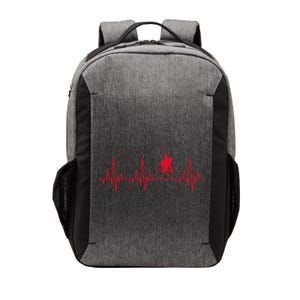 Skiing Skiing Skiing Skiers Winter Sports Heartbeat Gift Vector Backpack