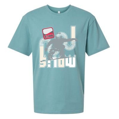 Snow Skiing Ski Graphic Gift Sueded Cloud Jersey T-Shirt