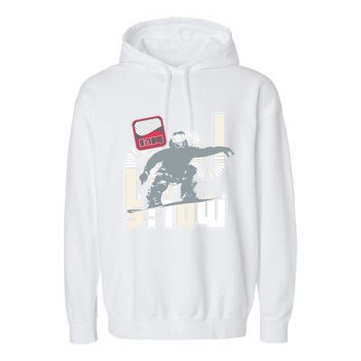 Snow Skiing Ski Graphic Gift Garment-Dyed Fleece Hoodie