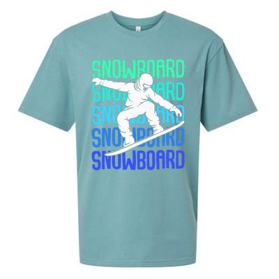 Snowboard Snowboarder Snowboarding Sueded Cloud Jersey T-Shirt