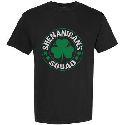 Shenanigans Squad St Patricks Day Matching Family Team Garment-Dyed Heavyweight T-Shirt