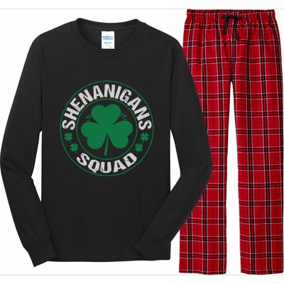 Shenanigans Squad St Patricks Day Matching Family Team Long Sleeve Pajama Set