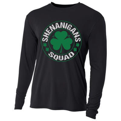 Shenanigans Squad St Patricks Day Matching Family Team Cooling Performance Long Sleeve Crew