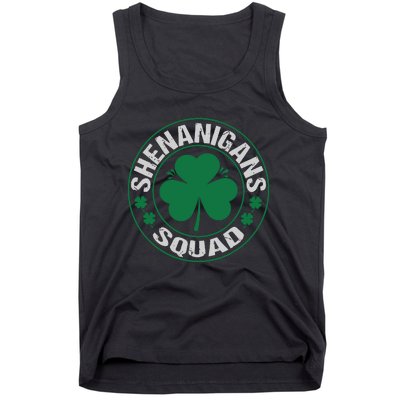 Shenanigans Squad St Patricks Day Matching Family Team Tank Top