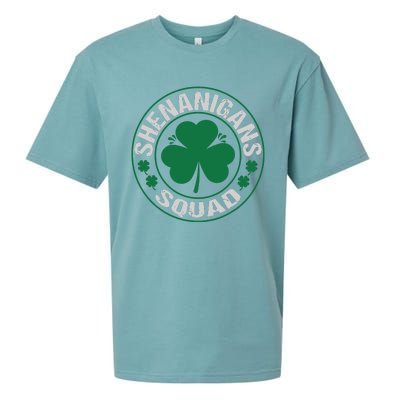 Shenanigans Squad St Patricks Day Matching Family Team Sueded Cloud Jersey T-Shirt