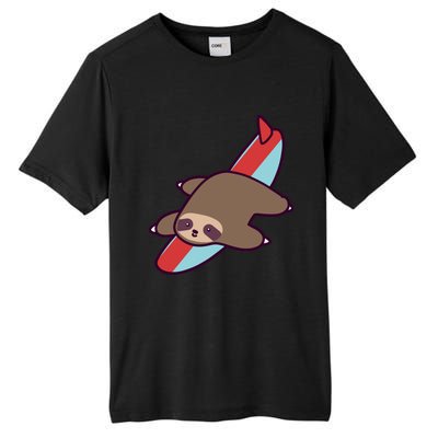 Surfing Sloth Tall Fusion ChromaSoft Performance T-Shirt