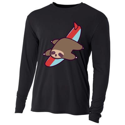 Surfing Sloth Cooling Performance Long Sleeve Crew