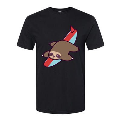 Surfing Sloth Softstyle CVC T-Shirt