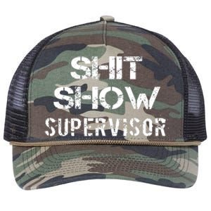 Shit Show Supervisor Retro Rope Trucker Hat Cap