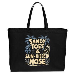 Surfing Summer Cotton Canvas Jumbo Tote