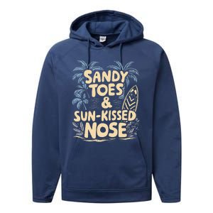 Surfing Summer Performance Fleece Hoodie