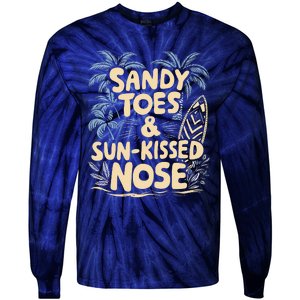 Surfing Summer Tie-Dye Long Sleeve Shirt