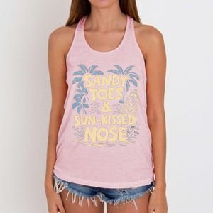 Surfing Summer Women's Knotted Racerback Tank