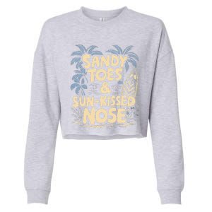 Surfing Summer Cropped Pullover Crew