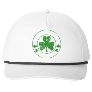 Shenanigans Squad Shamrocks Irish Funny St Patricks Day Snapback Five-Panel Rope Hat