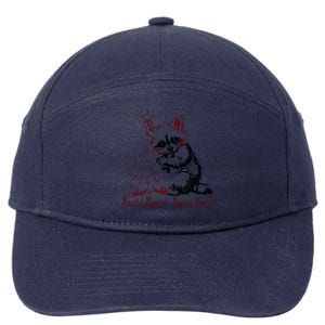 Sorta Santa Sorta Feral Christmas Feral Girl 7-Panel Snapback Hat