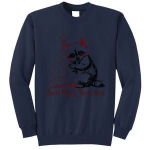 Sorta Santa Sorta Feral Christmas Feral Girl Tall Sweatshirt