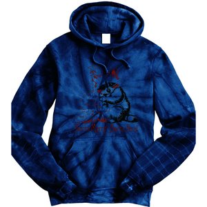 Sorta Santa Sorta Feral Christmas Feral Girl Tie Dye Hoodie