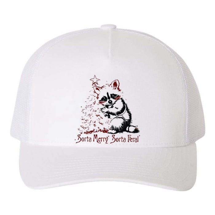 Sorta Santa Sorta Feral Christmas Feral Girl Yupoong Adult 5-Panel Trucker Hat