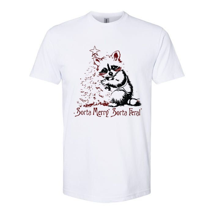 Sorta Santa Sorta Feral Christmas Feral Girl Softstyle CVC T-Shirt