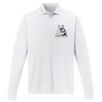 Sorta Santa Sorta Feral Christmas Feral Girl Performance Long Sleeve Polo