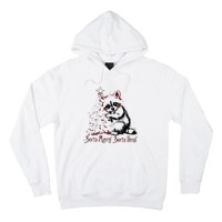 Sorta Santa Sorta Feral Christmas Feral Girl Hoodie