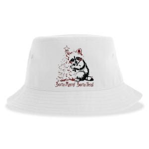 Sorta Santa Sorta Feral Christmas Feral Girl Sustainable Bucket Hat