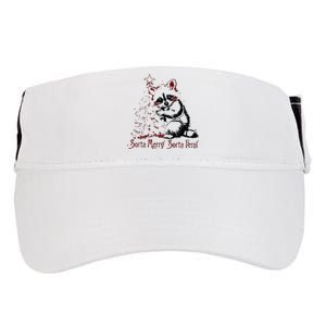 Sorta Santa Sorta Feral Christmas Feral Girl Adult Drive Performance Visor