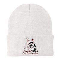 Sorta Santa Sorta Feral Christmas Feral Girl Knit Cap Winter Beanie