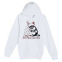 Sorta Santa Sorta Feral Christmas Feral Girl Premium Pullover Hoodie