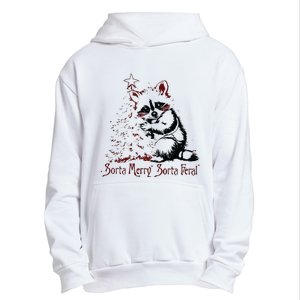 Sorta Santa Sorta Feral Christmas Feral Girl Urban Pullover Hoodie