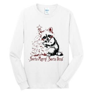 Sorta Santa Sorta Feral Christmas Feral Girl Tall Long Sleeve T-Shirt