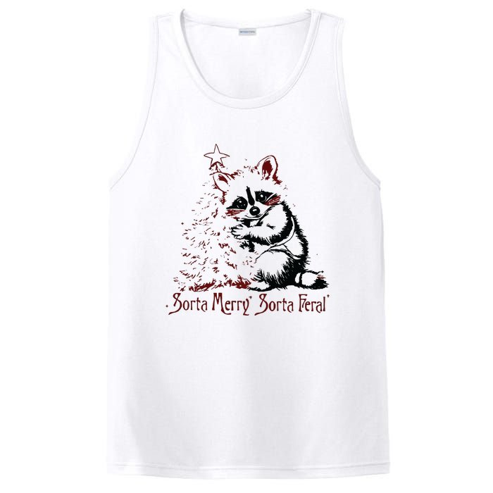 Sorta Santa Sorta Feral Christmas Feral Girl PosiCharge Competitor Tank