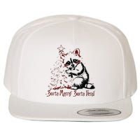 Sorta Santa Sorta Feral Christmas Feral Girl Wool Snapback Cap