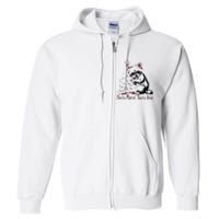 Sorta Santa Sorta Feral Christmas Feral Girl Full Zip Hoodie