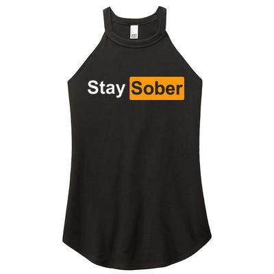 Stay Sober Women's Perfect Tri Rocker Tank