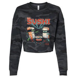 Sushi Squad Cropped Pullover Crew