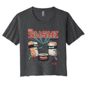 Sushi Squad Women's Crop Top Tee