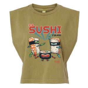 Sushi Squad Garment-Dyed Women's Muscle Tee