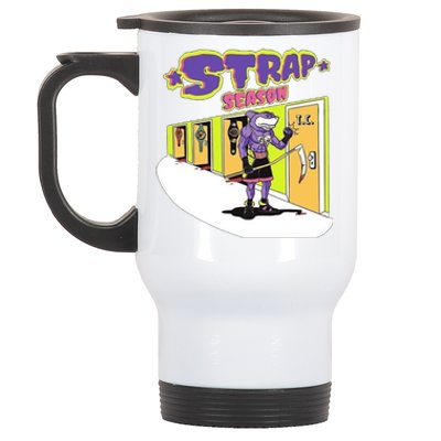 Strap Season Strap Season Funny Shark Boxing Stainless Steel Travel Mug