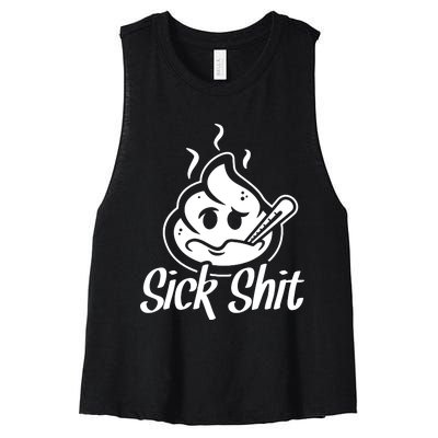 Sick Shit Women's Racerback Cropped Tank