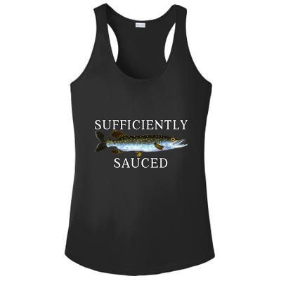 Sufficiently Sauced Ladies PosiCharge Competitor Racerback Tank