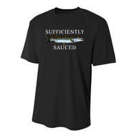 Sufficiently Sauced Youth Performance Sprint T-Shirt