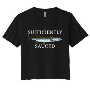 Sufficiently Sauced Women's Crop Top Tee