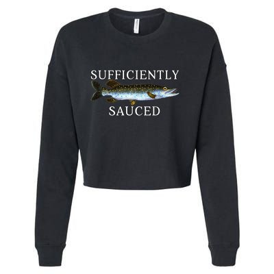 Sufficiently Sauced Cropped Pullover Crew